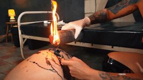 Hot wax into asshole HD MP4