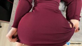 Homemade porn before going to a restaurant. I really wanted to fuck that big ass