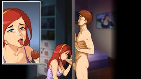 MILFs Plaza 46 - Stepsister Gives Me a Blowjob Through a Homemade Glory Hole - by Eroticgamesnc