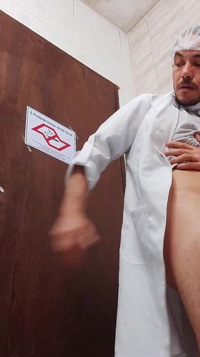 Nurse Takes off Condom While Having Sex with Asian Doctor in Hospital Bathroom