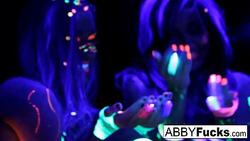 Black Light Rainy Night with Abigal Mac &amp_ Ava Addams