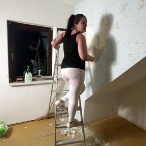 Fucked in a neighbor&#039;s apartment while renovating