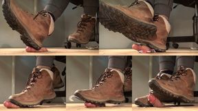 Tanja drains my little friend with her dirty Timberland boots - Cam 2