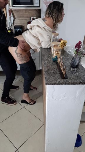 Stepdaughter Can't Even Rest While Having Breakfast.