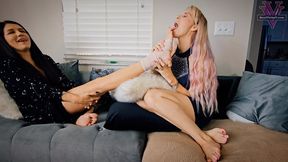 Sexy CEO's secret sole obsession: Morgana- Lesbian Foot Worship- Toe Sucking- 1080p