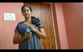 Special Massage and Handjob by My Cute Stepsister