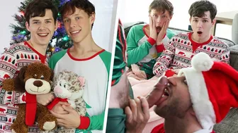 Dakota and Danny Expect Santa but Get Stepdad Tristan Jaxx's Big Dick