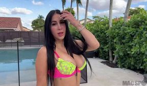 thick latina valerie kay gets fucked poolside by jmac