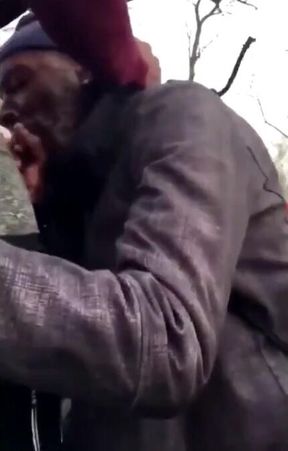 Older Black Man Sucks My Cock Outdoors for Cash