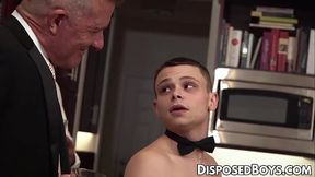 Twink Marcus Rivers fingered and rammed in a hot group sex session with old man&Acirc_&nbsp_ Killian Knox