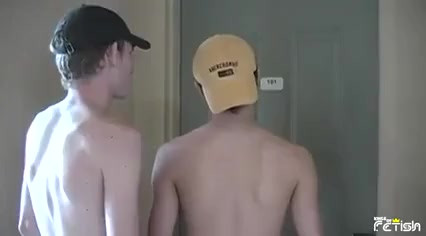 Two horny friends come to a guy at the hotel room and suck their big dicks