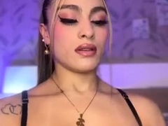 Amateur striptease and Solo masturbation
