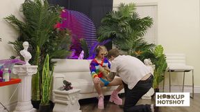 bts - cutie breezy bri teases backstage in a skimpy outfit!