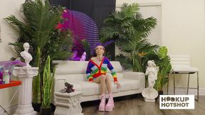 bts - cutie breezy bri teases backstage in a skimpy outfit!