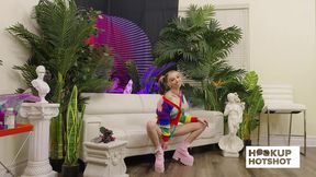 bts - cutie breezy bri teases backstage in a skimpy outfit!