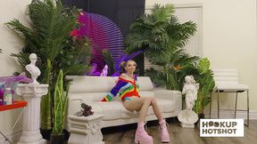 bts - cutie breezy bri teases backstage in a skimpy outfit!