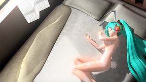 Hatsune Miku From Y to Y Project diva Nude Mod Full Nude Bunny costume