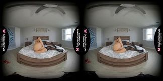Solo Asian fuck doll, Sharon Lee is masturbating in VR
