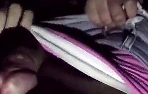 Double blowjob movie theatre