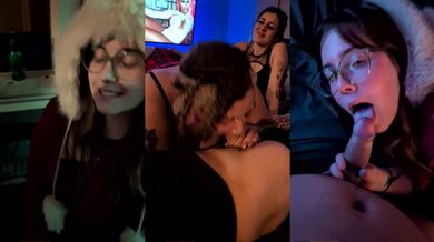 3 Girls From The Bar Share 1 Cock | Triple Blowjob!!!