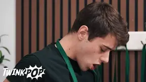 Twink - Barista Joey Mills Gets His Cock Sucked Then Fucks Sam Ledger Deep In The Coffee Shop