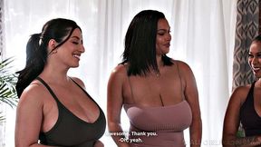 ALL GIRL MASSAGE - Cali Sweets Seduces Sarah Arabic And Ashlyn Peaks Into Lesbian Threesome