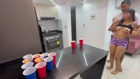 I teach my stepsister a new game so I can strip her and fuck her hard and nice and...