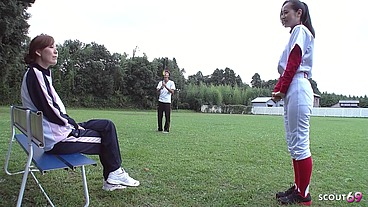 Older Japanese Mature Couple seduce Skinny Teen to Outdoor FFM 3Some Sex in uncensored JAV