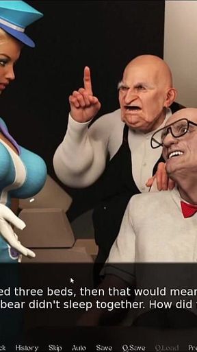 Hot Nurse - Sexy Blonde Nurse Fucked by Horny Old Man - 3D Porn Game