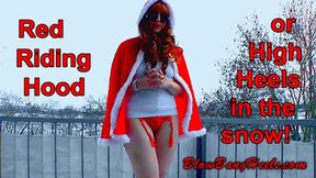 Vicky Heely in: Red Riding Hood - Episode 1 - Part 1 - High Heels in the snow Makeup Lipstick Nylons Costume Toe wiggling spreading - FHD