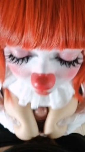 Redhead Clown's First POV Tit Job &amp; Facial (full vid on onlyfans!)