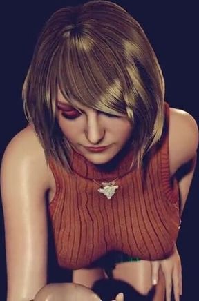 Fully Naked 3D Female Ashley Graham Dancing in the Dark