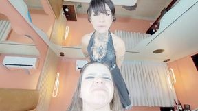 SPITTING ON THE IDIOT BITCH - BY BABE - CLIP 3