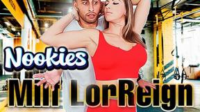 ”Yoga-Pants MILF LorReign Takes Neighbor's Huge Cock”