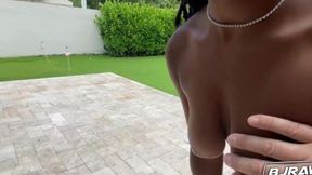 BJRAW Hazel Grace gets down with Romeo Mancini &mdash;  her horny&#x1F975; neighbor