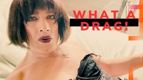 What a drag - Anal dildo crossdresser