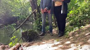 Amazing handjob from mature mother in law