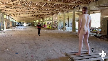 Fisted in the abandoned factory!