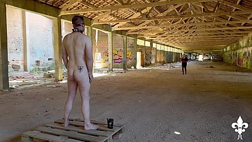 Fisted in the abandoned factory!