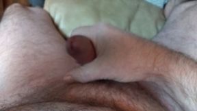 My Boyfriend Is Lying on the Couch and Jerking off Until He Orgasms. Tonight He's Going to Get a Wet Hole.