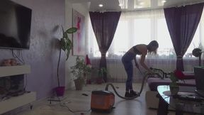 vacuuming your mess house
