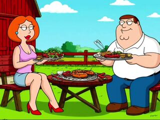Married Housewife Slut Was Fucked in a Dirty Barn While Her Cuckold Husband Was Cooking a Barbecue. Cartoon Parody. Toons