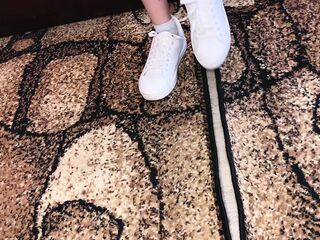 Foot Fetish Sneakers Sock and Stripped Feet/sfw