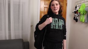 Naughty College Girl Jill Pill Makes You Rub Her Feet