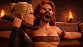 Spy Interrogation with Tickling, Spanking and Deep Throat Training - DAY 2 (4K)