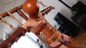 Medical Brace Suspension - Nopston & Elise Graves - Medical brace fetishist is electrified and breath controlled