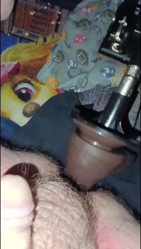 Sissy get fucks by machine