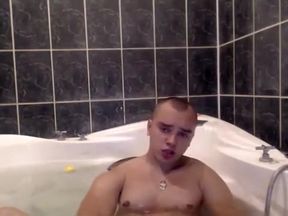 Crazy male in exotic handjob, amateur gay sex movie