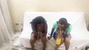 amateur extreme vol 3 with vitoria beatriz and ob slave nat playing with puk&, drinking piss and get manhandled pov style