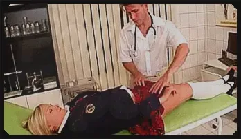 Doctor's Office Delight: Lucy Heart's Foot Frenzy